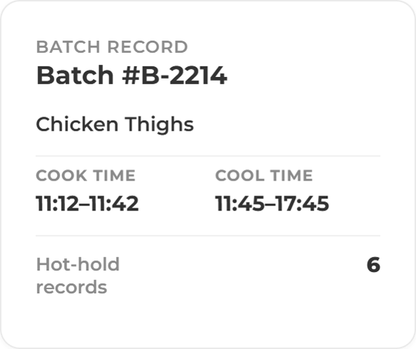 Batch Record