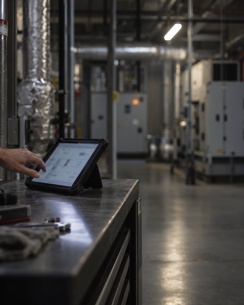 Energy monitoring in a plant room