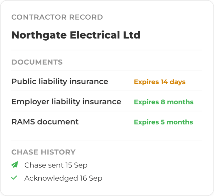 Contractor Record Screens- Contractor Record