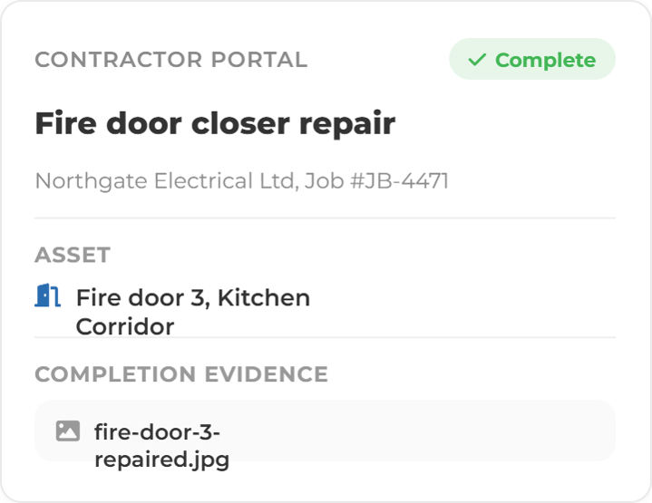 Contractor Record Screens- contractor portal