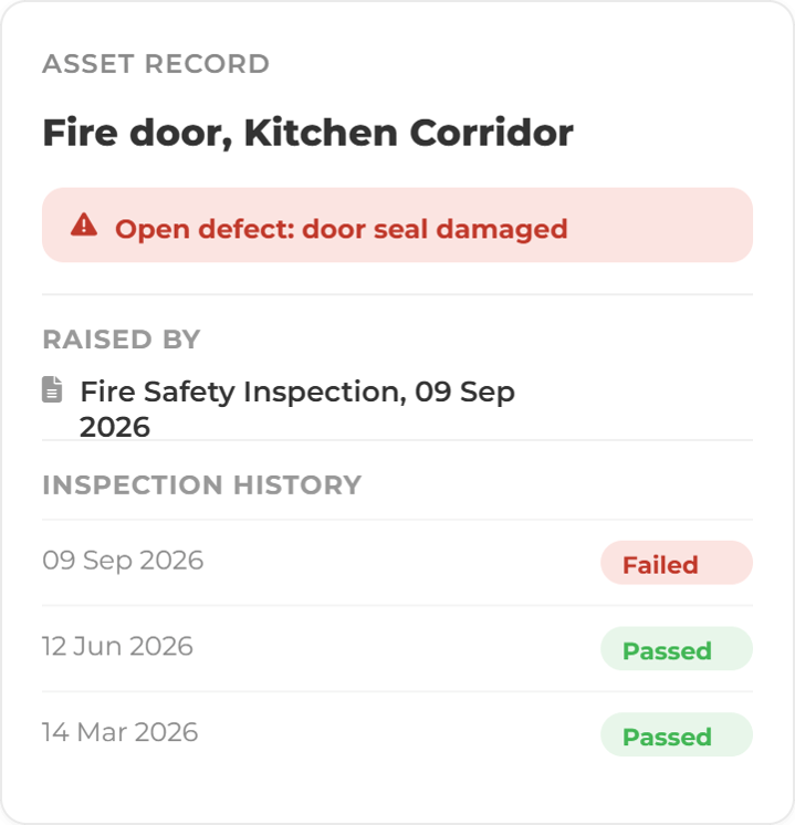 Estate Safety Screens Asset Record