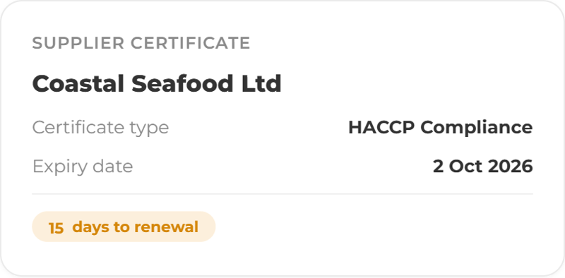 Goods-In Delivery Cards supplier
