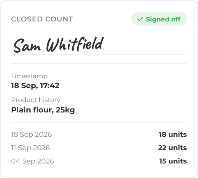 Mobile Stock Count Screens signed