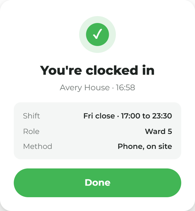 Scheduling Cards- clocked in-1