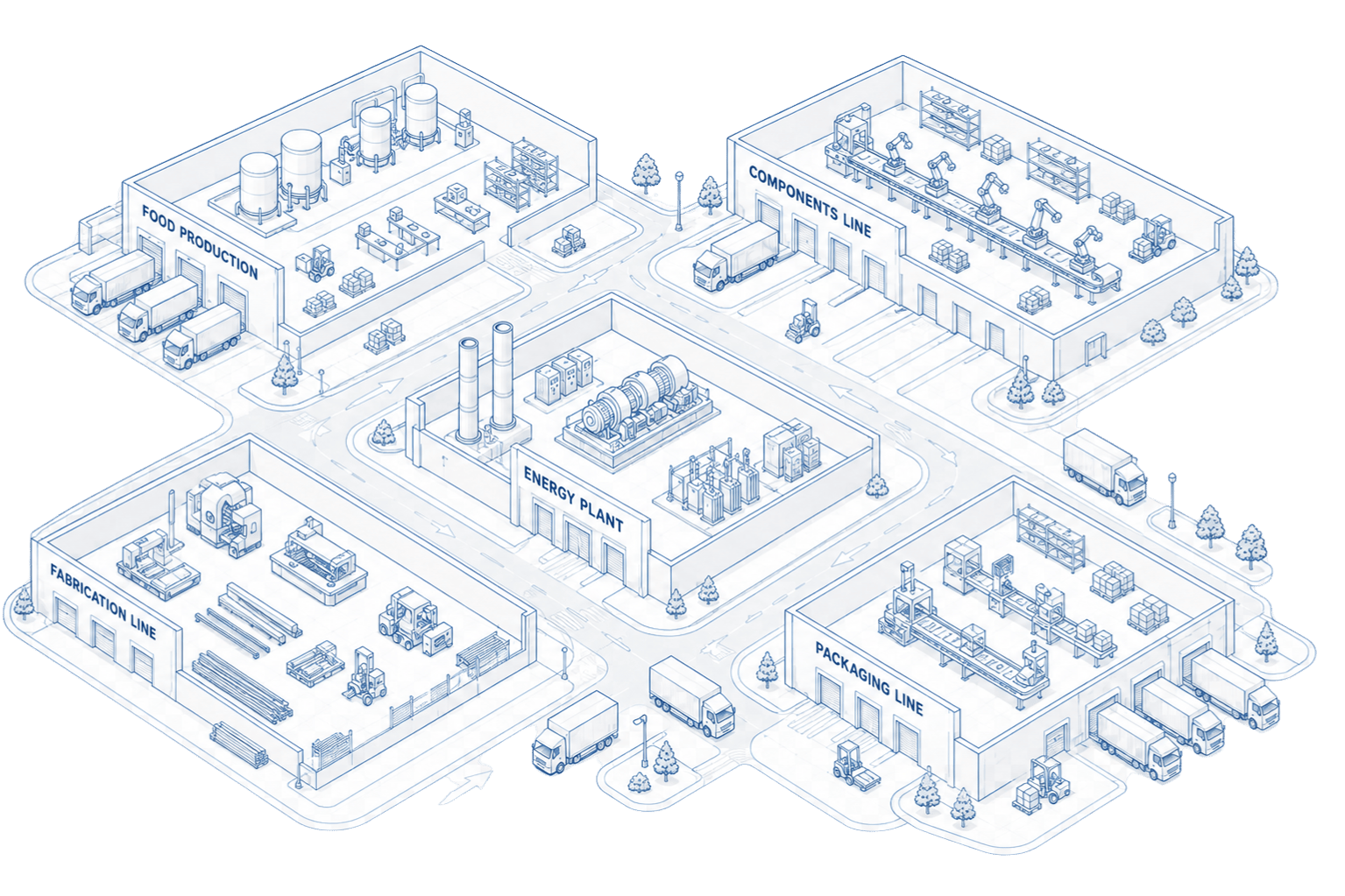 Manufacturing & Industrial Floor Plan