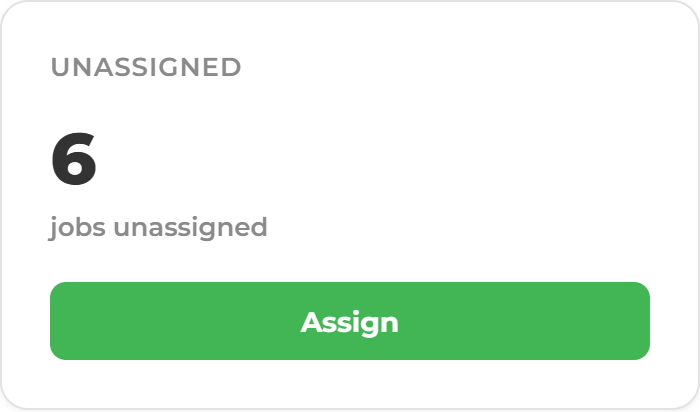 Capacity Scheduling Cards unassigned jobs