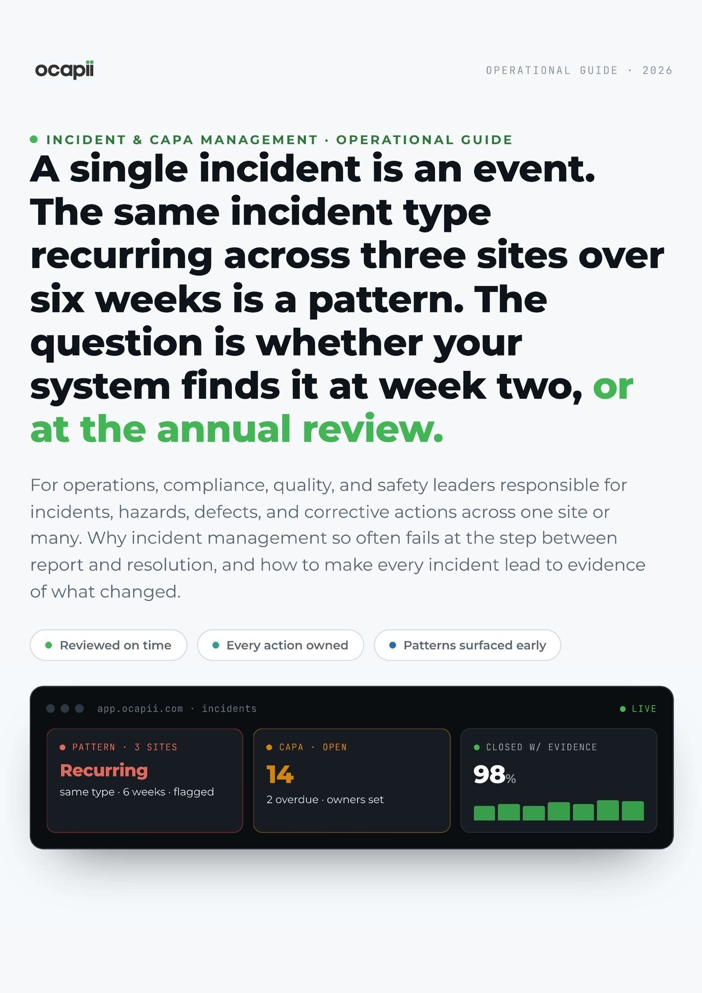 Incident & CAPA