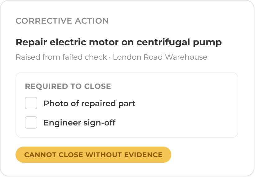 Inspection Compliance Cards-selection
