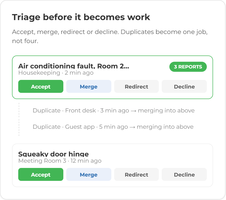 Request Triage Cards 