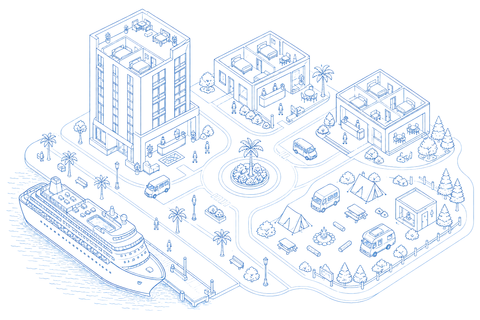 Hotel and Accommodation Floor Map